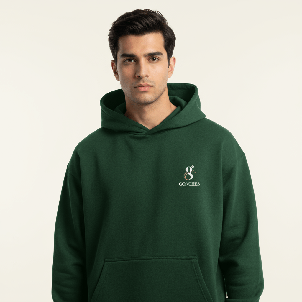 Premium Dark Green Hoodie | 350 GSM Cotton Pakistan
