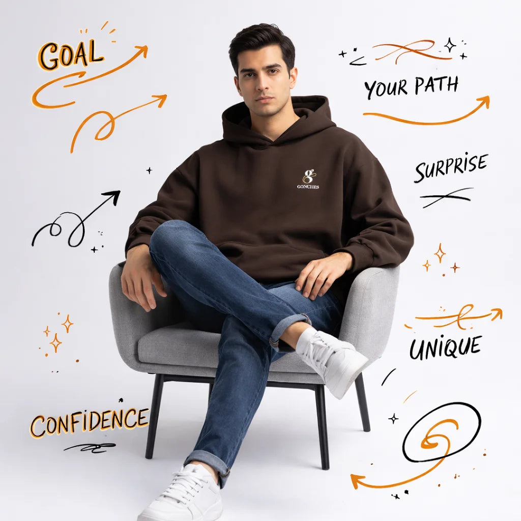 Premium Chocolate Brown Oversized Hoodie