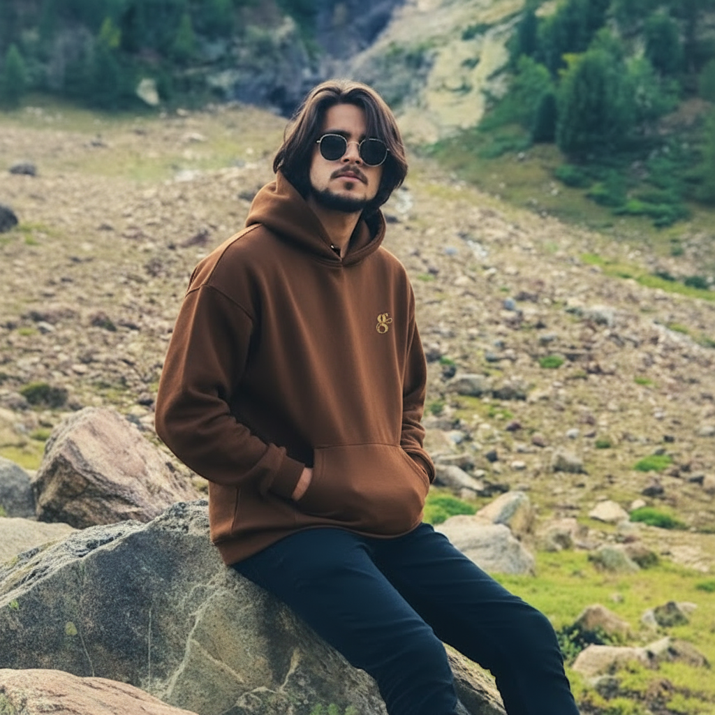 Premium Chocolate Brown Oversized Hoodie